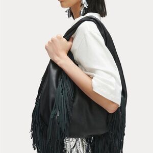 Rachel Comey Harley black fringe bag